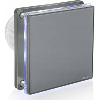 Domácí ventilátor Koupelnový ventilátor Sterr průměr 100 mm s LED osvětlením Standard BFS100L-G šedý