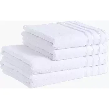 Bambusový ručník / osuška - bílá 50x100