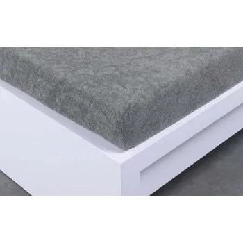 Prostěradlo Froté prostěradlo Exclusive dvoulůžko - šedé 140x200 cm