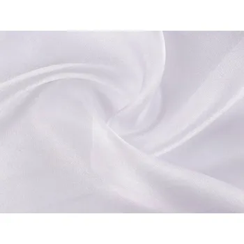 Organza dekorační s leskem, barva 1 bílá