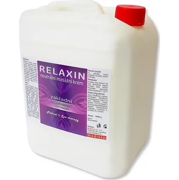 Masážní přípravek MEDISTAR CZ Relaxin L - masážní krém 5kg kanystr dávkování: S pumpou