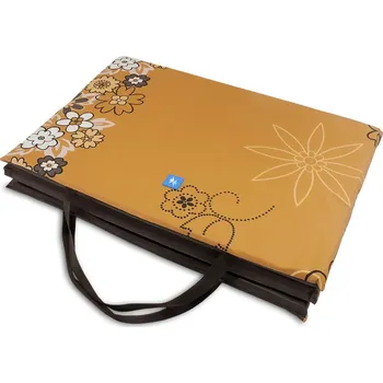 Zahradní lehátko PROFIZOO Skládací Plážové Molitanové Lehátko 172cm hnědá kytka (bav)