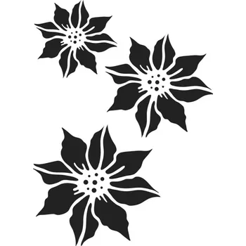 Vánoční dekorace Šablona Vánoční hvězda, 20 x 15 cm, plast