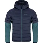 Pánská hybridní bunda KILPI VERONS L Tmavě modrá, Tmavě zelená