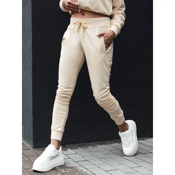 Dámské tepláky DSTREET RELAX MODE BÉŽOVÁ S