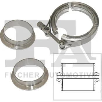 Výfuková trubka Spojka trubek, výfukový systém, , FA1, 008-506