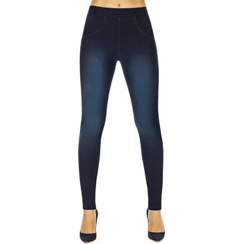 Dámské legíny Glara Kvalitní džínové legíny push-up 673656