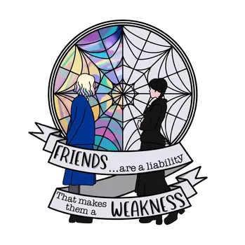 Nášivka NAŽEHLOVAČKA - Wednesday a Enid