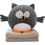 Plyšová sovička náladička 3v1 (40 cm) Barva: Šedá