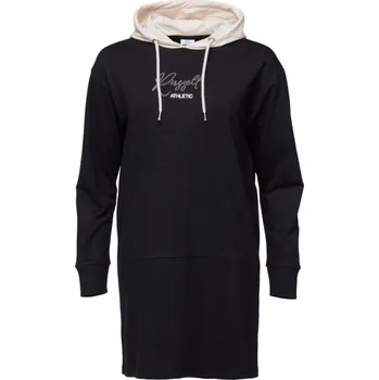 Dámské šaty Dámské šaty Russell Athletic DRESS HOODIE XS Černá, Bílá