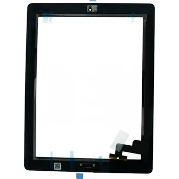 Touch Screen + Touch Screen Adhesive with Home Button Flex Cable for iPad 2 Black OEM