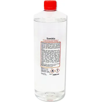 Zdravotnický materiál Sanitiz 1000 ml (náhrada Anti-COVID) dávkování: s rozprašovačem