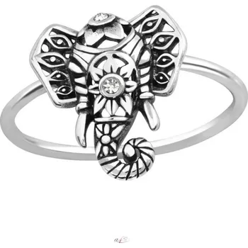 Prsten All4Silver Stříbrný prsten Slon Velikost prstenů: 8 (EU: 57-58) 13566/8 -