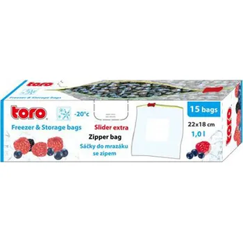 Potravinový sáček na zamražení TORO 15ks 1000ml