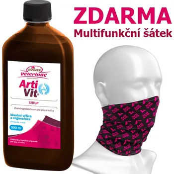 VITAR Veterinae Artivit Sirup 500 ml + multifunční šátek