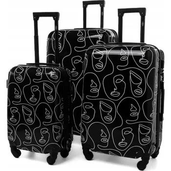 Sada 3 kufrů KEMER RGL PRINT Art