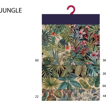 Gobelínová potahová látka v šíři 280 cm JUNGLE Barva: JUNGLE 66