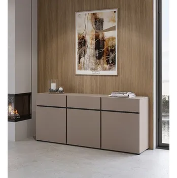 Komoda Komoda Cross 180 cm - congo / černá