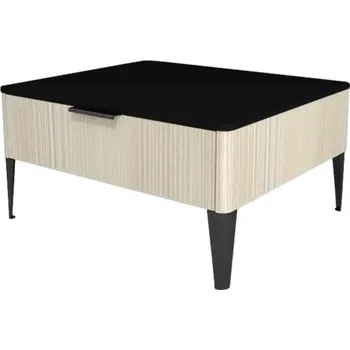 Koupelnový nábytek Koupelnová skříňka nízká Devo Lotos krémově bílá/černá 60 x 31 x 53 cm LF-SZS1S60X31-F98