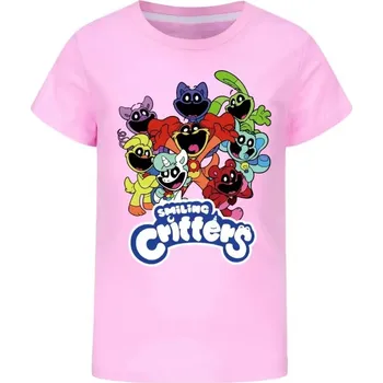 Dívčí tričko Dětské tričko s potiskem Smiling Critters (mix barev) Barva: Růžová, Velikost: 5-6 let (120)