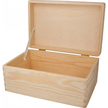 Úložný box Dřevotéka Dřevěná krabička - bez otvorů přírodní 20x30 cm Dřevěná krabička - bez otvorů přírodní 20x30 cm