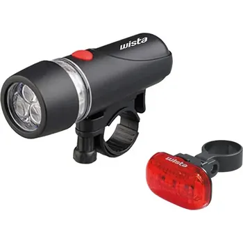 Cyklosvítilna Sada předních a zadních světel WISTA 3 - 80055
