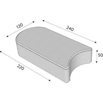 Zahradní obrubník CSB-Trávníkový lem 5x12x24 červený (pal.- 420ks)