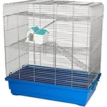 Klec Small Animals Tom I pozink a modrá 60x37x64cm