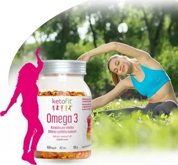 Přírodní produkt KetoFit Omega 3 Ultra rybí olej 500 mg 168 cps.