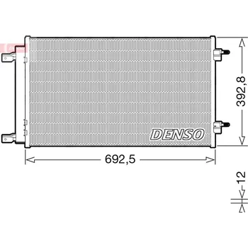 Výparník klimatizace Kondenzátor, klimatizace, , 39010376, 39131675, DENSO, DCN20047