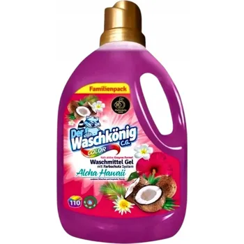 Prací prostředek Waschkönig gel na praní tkanin oblečení barva německá 3,3 l Aloha 110 praní