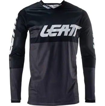 Moto dres MX dres LEATT Moto 4.5 X-Flow Jersey Black Velikost: M