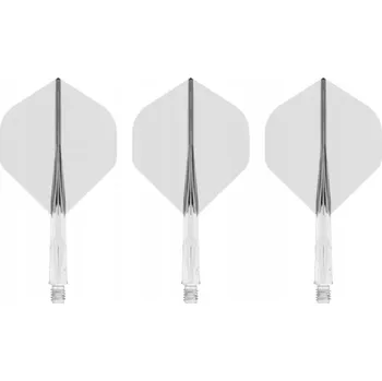 Příslušenství pro šipky Krátké čiré šachty Mission Force 90 č. 2, 3 ks