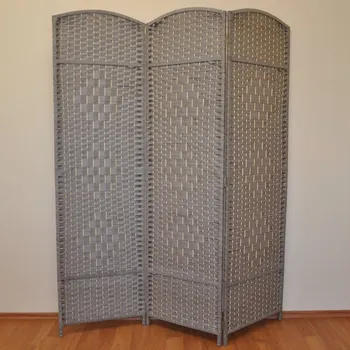 Paraván Paravan 3 dílný šedý - paravan 3 dílný šedý (jeden díl šv=50x180 cm)