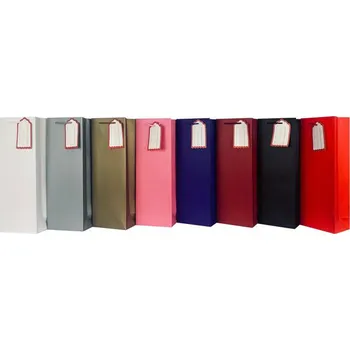 Dárková taška Dárková taška na víno s visačkou TORO 36x12.5x8.5cm MIX barev