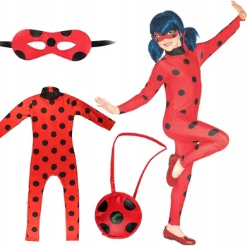 Karnevalový kostým KOSTÝM Beruška 98/104 Velikost S KARNEVALOVÝ KOSTÝM Maškarní Beruška