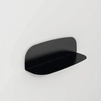 Koupelnový nábytek Nástěnný regál do koupelny Devo Oval černá 30 x 9,1 x 9,1 cm OV-PA30-L09