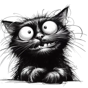 Nášivka NAŽEHLOVAČKA - Kočička bláznivá