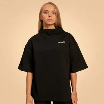 Dámské tričko BeastPink Dámské triko Oversized Bliss Black L černá