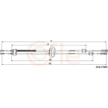 Převodovka Tažné lanko, ruční převodovka, , COFLE, 2CB.CT005