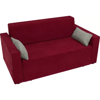 Pohovka Rozkládací pohovka Kate - Vínová, Molitanová matrace - pohovka Kate, Bez taburetu