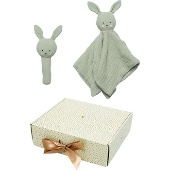 Kosmetická sada JABADABADO Dárková sada s chrastítkem Bunny Zelený