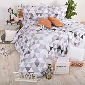 Povlečení bavlněné Dakar šedé EMI: Standardní set jednolůžko obsahuje 1x 200x140 + 1x 90x70