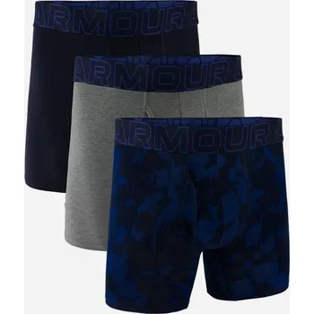 Pánské spodní prádlo Pánské boxerky Under Armour M UA Perf Cotton Nov 6in - 3pk mix (3 kusy) Velikost: M