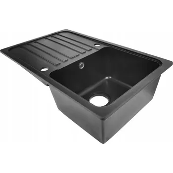 Granitový dřez Dřez granitový 1,5-komorový Shumee černý