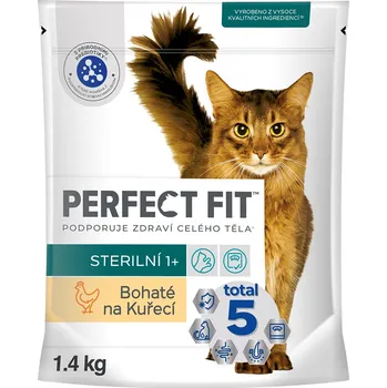 Krmivo pro kočku PERFECT FIT granule pro kočky Sterile s kuřecím 1,4 kg