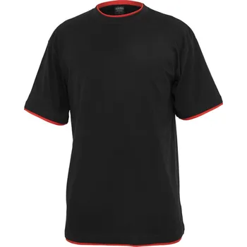 Pánské tričko Contrast Tall Tee - blk/red XL