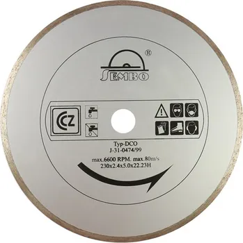 Řezný kotouč Kotouč řezný Sembo diamantový DCO 230 mm