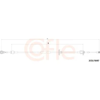 Převodovka Tažné lanko, ruční převodovka, , COFLE, 92.2CB.FI047