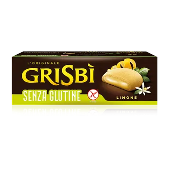 Grisbì Grisbi sušenky bezlepkové plněné citronovým krémem (Senza Glutine Limone) 150g